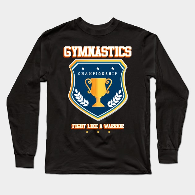 Gymnastics Long Sleeve T-Shirt by Baim_Art